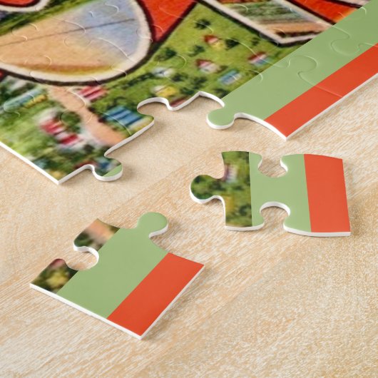 Vintag Houston Texas Postcard Puzzle (Seite)