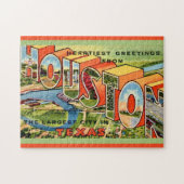 Vintag Houston Texas Postcard Puzzle (Horizontal)