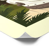 Vintag Houston Texas Poster (Ecke)