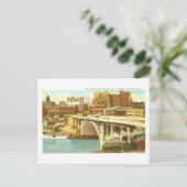 Vintag Houston, Texas, Skyline Postcard Postkarte (Stehend Vorderseite)