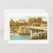 Vintag Houston, Texas, Skyline Postcard Postkarte (Vorne/Hinten)