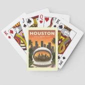 Vintag Houston Texas Spielkarten (Rückseite)