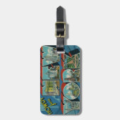 Vintag Howdy aus New York Gepäckanhänger (Vorderseite vertikal)