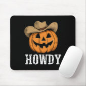 Vintag Howdy Pumpkin Cowboy Western Mousepad (Mit Mouse)