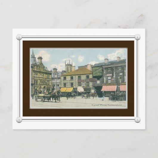 Vintag Huddersfield Postkarte (Vorderseite)