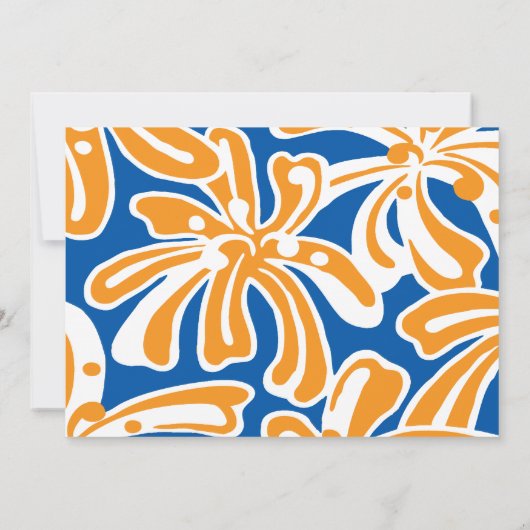 Vintag Hula Dancer Luau Einladung (Rückseite)