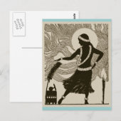 Vintag Hula Girl Postkarte (Vorne/Hinten)