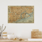 Vintag Hull England Map (1910) Poster (Küche)