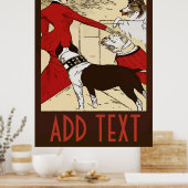 Vintag Hunde Poster, Text hinzufügen Poster (Küche)