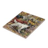 Vintag Hunde Setter Trio Fliese (Seite)