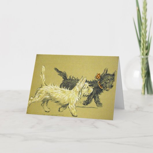 Vintag - Hunde sind die besten Freunde, Karte (Vorderseite)