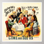 "Vintag Hunde zeigen Poster" Poster (Vorne)