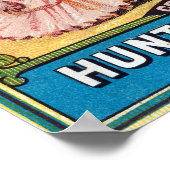 Vintag Hunt-Werbespot Poster (Ecke)