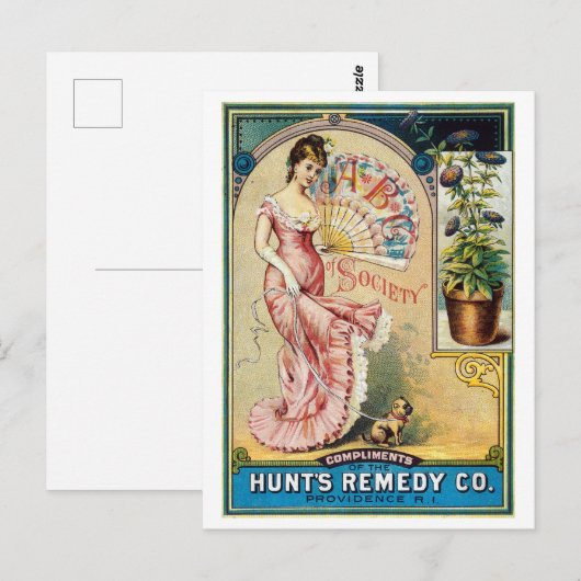 Vintag Hunt-Werbespot Postkarte (Vorne/Hinten)
