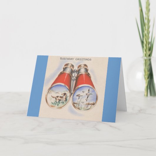 Vintag Hunter Birthday Grüße Karte (Vorderseite)