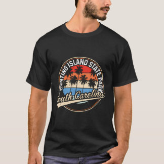 Vintag Hunting Island Staat Park South Carolina P T-Shirt
