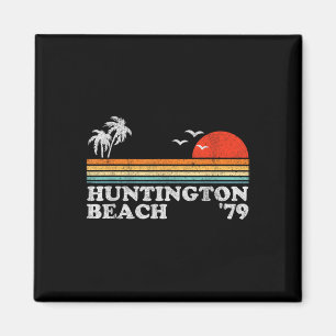 Vintag Huntington Beach California Retro Surfing Magnet