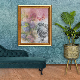 Vintag Hydrangea Luxus Elegance Poster