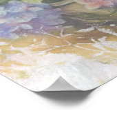 Vintag Hydrangea Luxus Elegance Poster (Ecke)