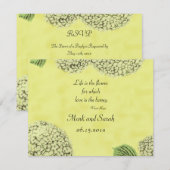 Vintag Hydrangeas-UAWG RSVP Karte (Vorne/Hinten)