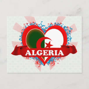 Vintag I Liebe Algerien Postkarte
