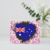 Vintag I Liebe Australien Postkarte (Stehend Vorderseite)