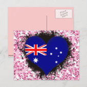 Vintag I Liebe Australien Postkarte (Vorne/Hinten)