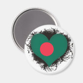 Vintag I Liebe Bangladesch Magnet (Vorderseite/Rückseite)