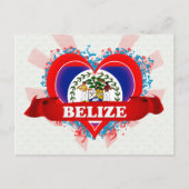 Vintag I Liebe Belize Postkarte (Vorderseite)