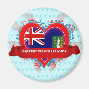 Vintag I Liebe Britische Jungfrauen Magnet