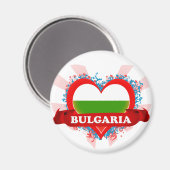 Vintag I Liebe Bulgarien Magnet (Vorderseite/Rückseite)