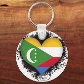 Vintag I Liebe Comoros Schlüsselanhänger (Vorderseite)