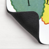 Vintag I Liebe, die du hörst Mousepad (Ecke)
