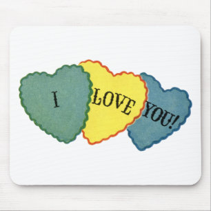 Vintag I Liebe, die du hörst Mousepad