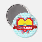 Vintag I Liebe Ecuador Magnet (Vorderseite/Rückseite)