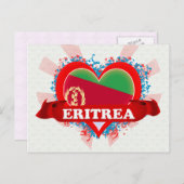 Vintag I Liebe Eritrea Postkarte (Vorne/Hinten)