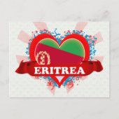 Vintag I Liebe Eritrea Postkarte (Vorderseite)