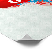 Vintag I Liebe Ghana Poster (Ecke)