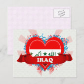Vintag I Liebe Irak Postkarte (Vorne/Hinten)