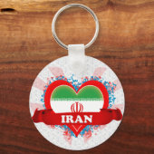 Vintag I Liebe Iran Schlüsselanhänger (Vorderseite)
