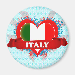 Vintag I Liebe Italien Magnet