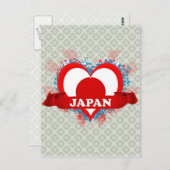 Vintag I Liebe Japan Postkarte (Vorne/Hinten)