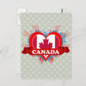 Vintag I Liebe Kanada Postkarte (Vorne/Hinten)