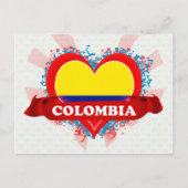 Vintag I Liebe Kolumbien Postkarte (Vorderseite)