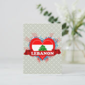 Vintag I Liebe Libanon Postkarte (Stehend Vorderseite)