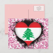 Vintag I Liebe Libanon Postkarte (Vorne/Hinten)
