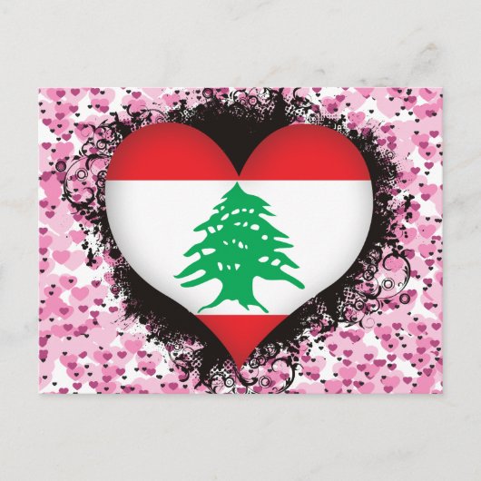 Vintag I Liebe Libanon Postkarte (Vorderseite)