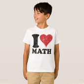 Vintag I Liebe Math Kids Ringer T - Shirt (Vorne ganz)