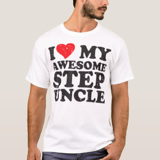 Vintag I Liebe Mein Step-Onkel Geschenk für T T-Shirt