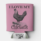 Vintag I Liebe meiner Hühner Dosenkühler (Rückseite)